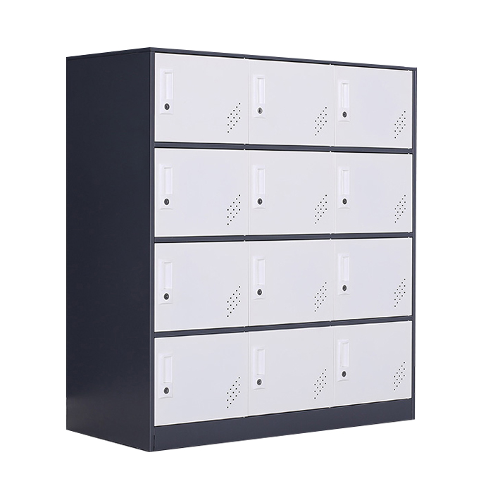 Metal Half Height 12 Door Wardrobe Locker Fubao Office Furniture
